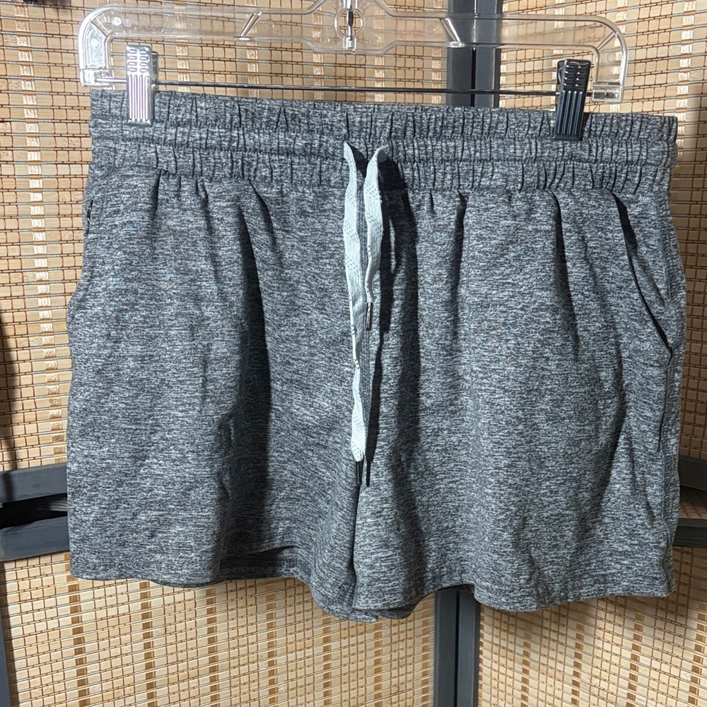 Pacific Trail Heather Gray Athletic Drawstring Shorts